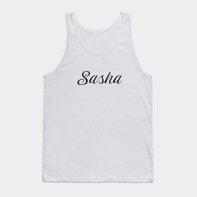 Name Sasha Tank Top by gulden